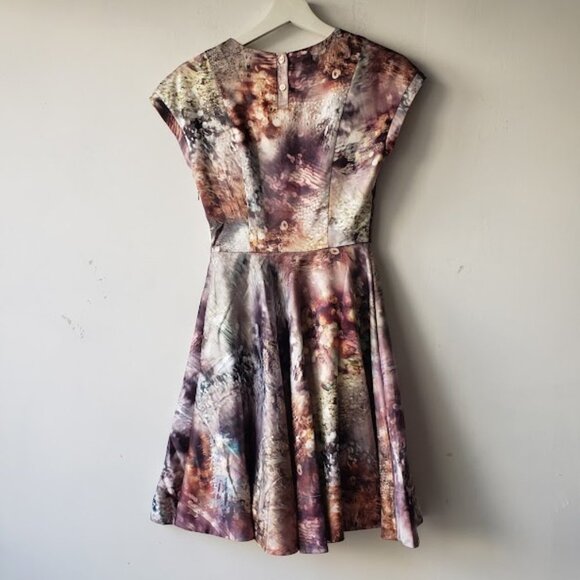 Ted Baker Mecia Sequin Print Fit and Flare Dress - Picture 2 of 6